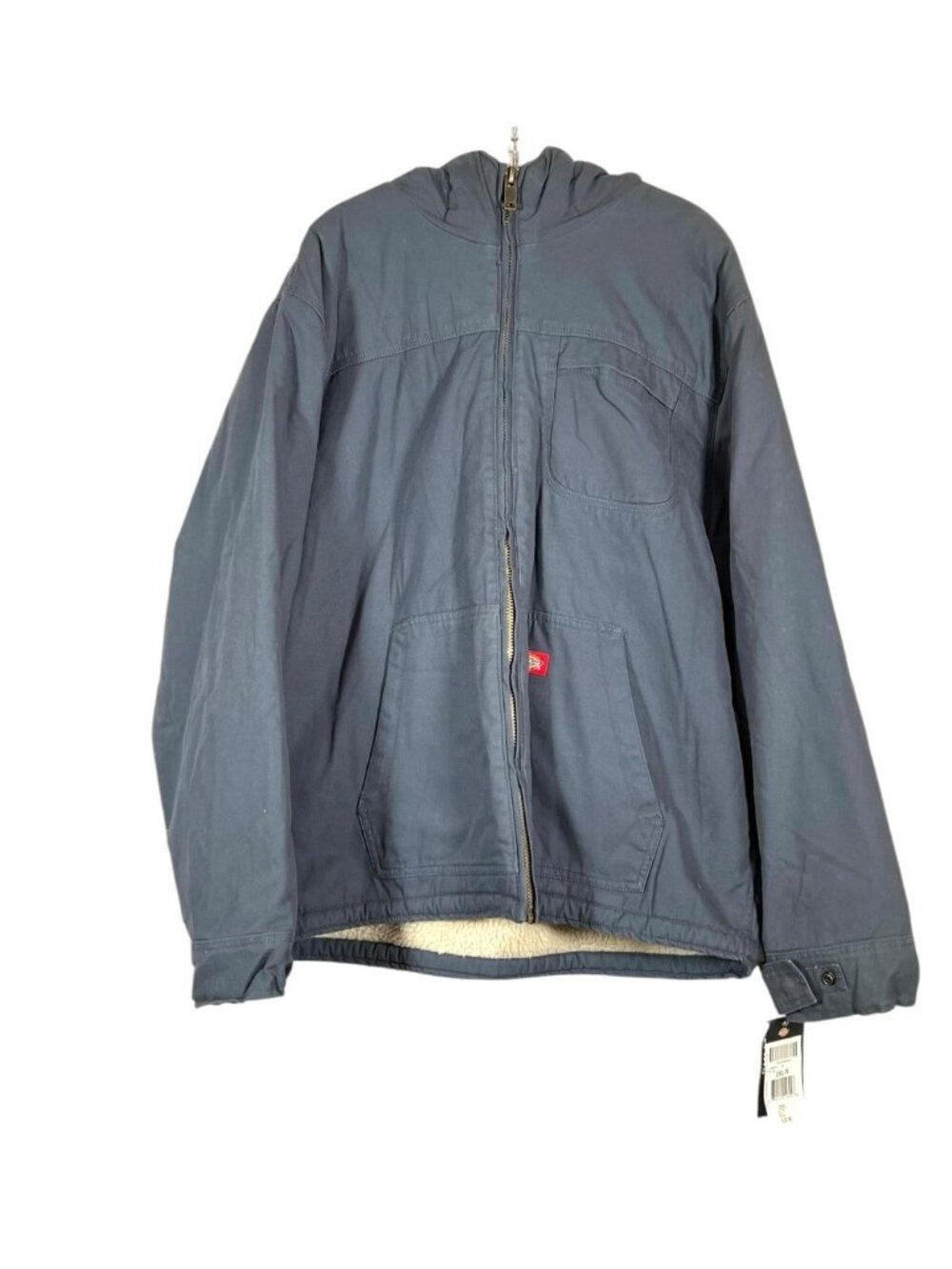 Dickies Sanded Duck Sherpa Lined Hooded Jacket 2XL Blue NWT $120